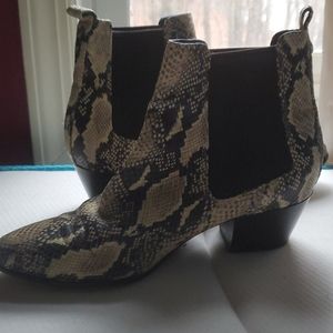 Sam Edelman snake Chelsea boots